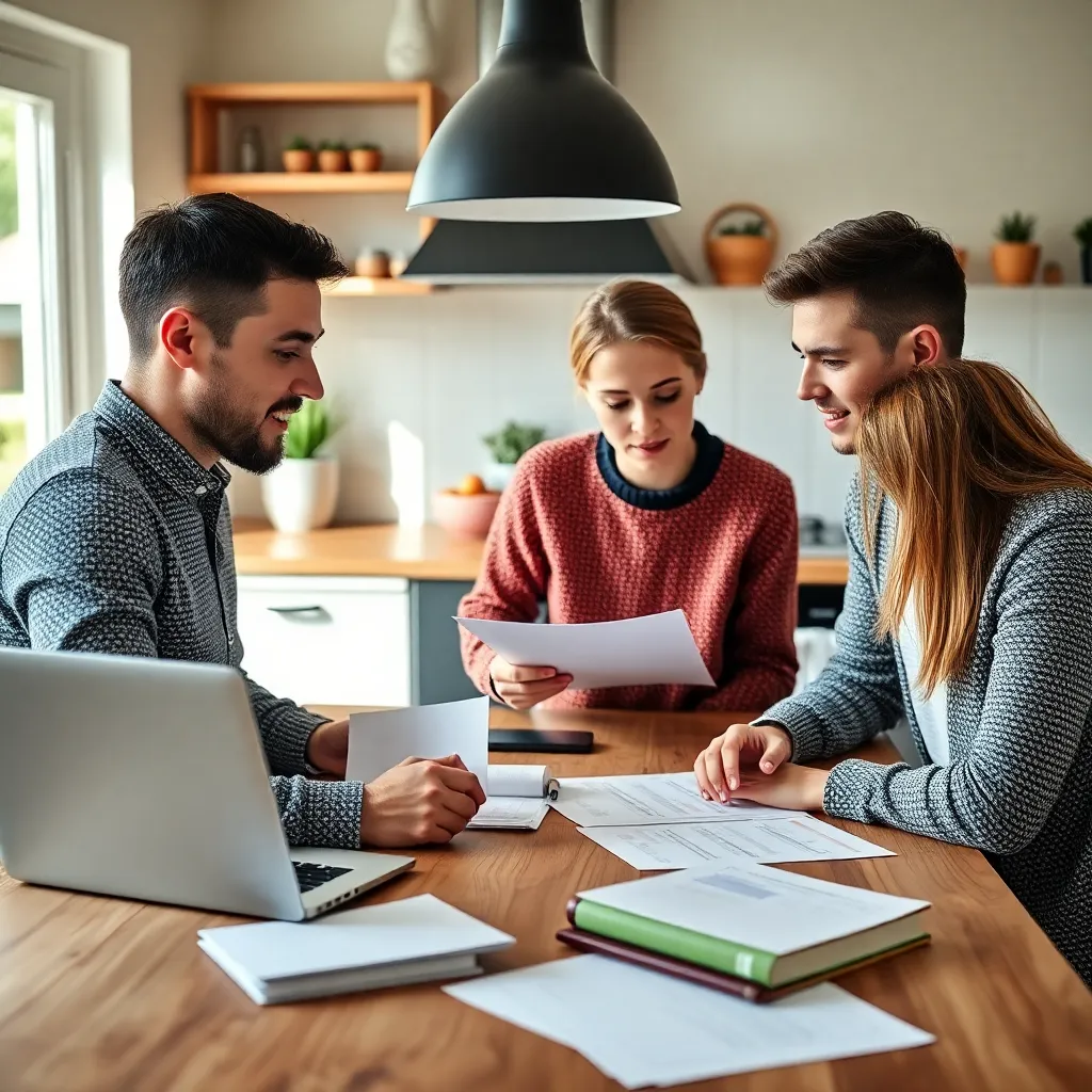 Financieel adviseur bespreekt strategieplan met client in professionele kantooromgeving