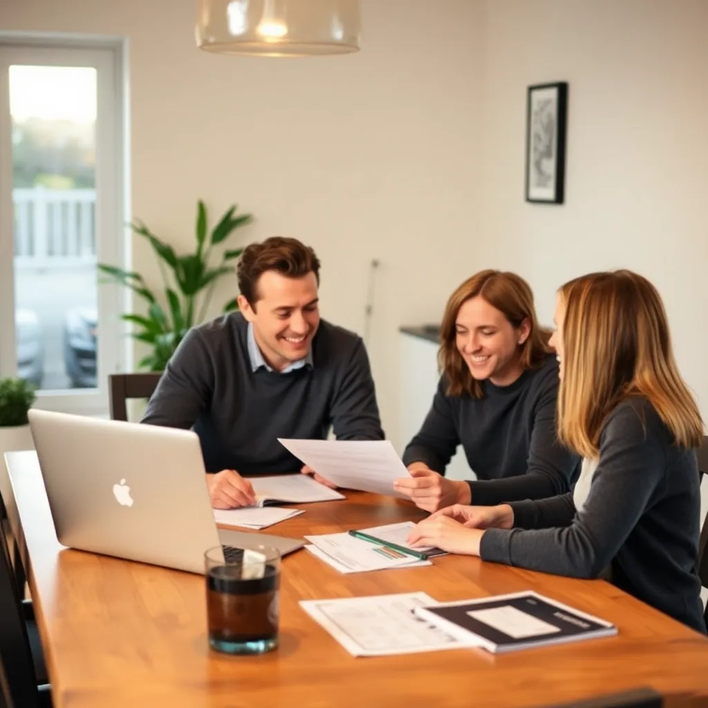 Nederlandse familie bespreekt huishoudbudget aan tafel