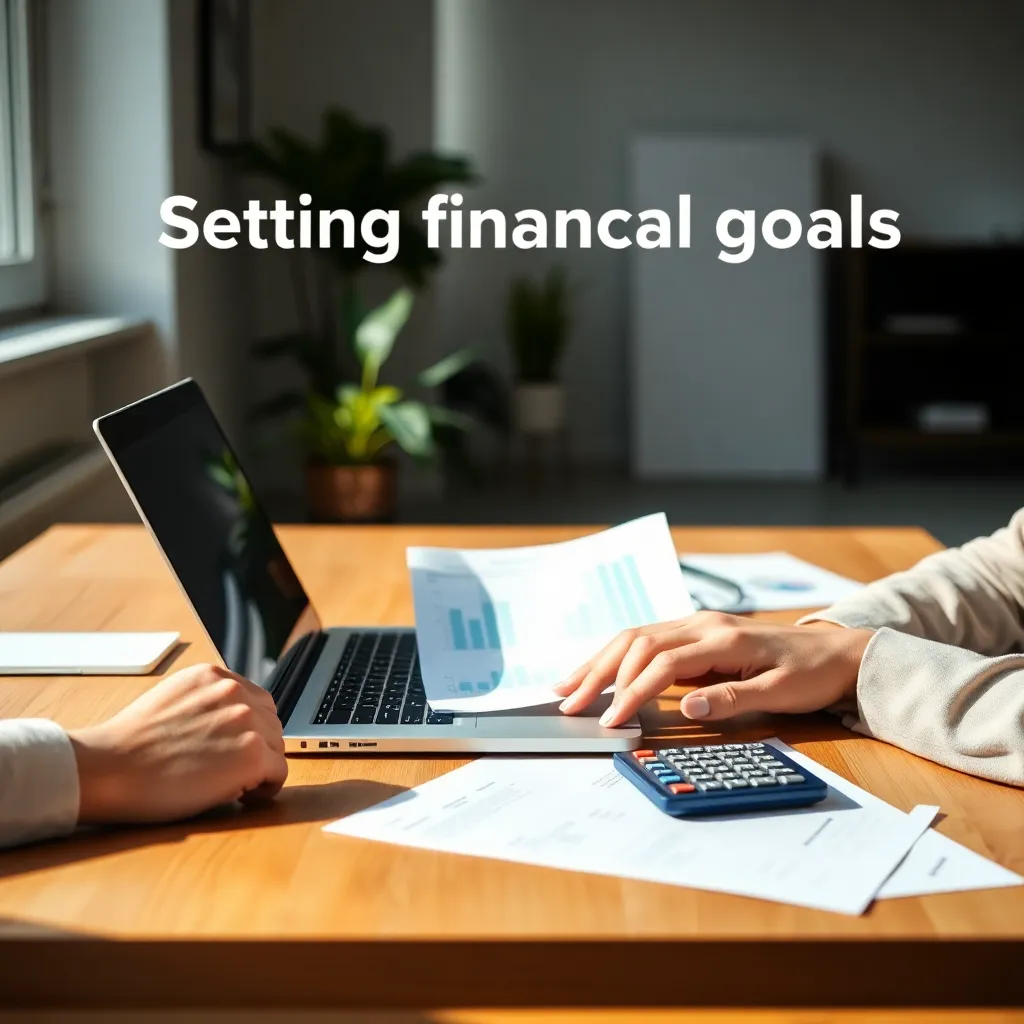 Persoon die financiële doelen opschrijft in een notitieboek