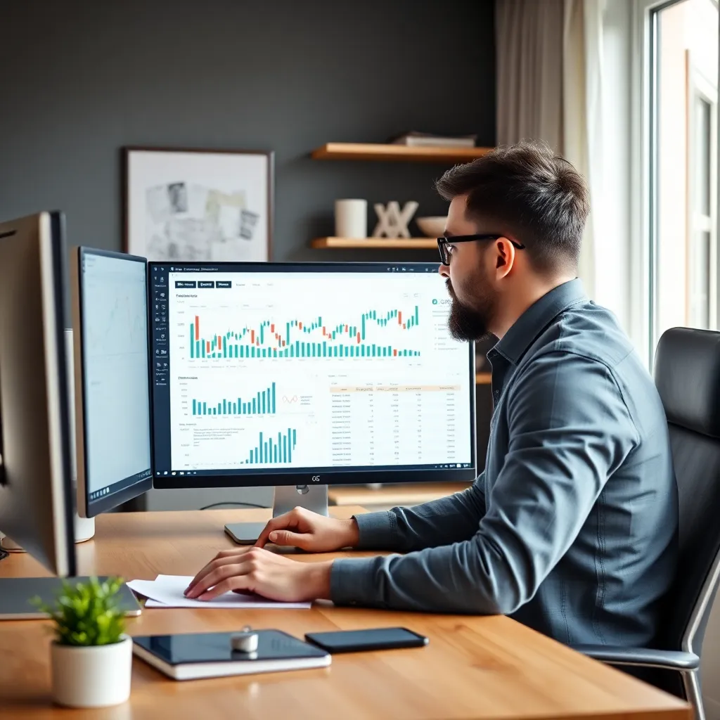 Financiële jaarplanning kalender met mijlpalen